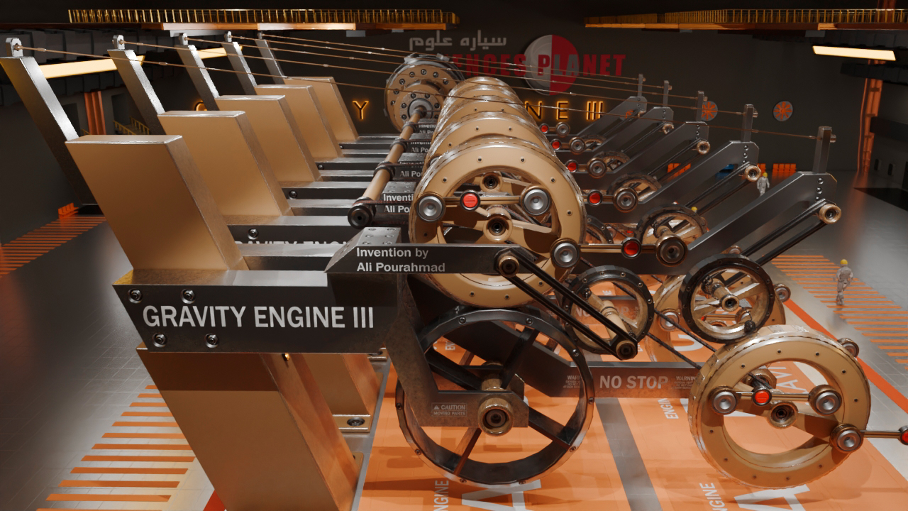 تولید برق با نیروی جاذبه زمین - نیروگاه برق با استفاده از جاذبه زمین - تولید الکتریسیته با جاذبه زمین - علی پوراحمد